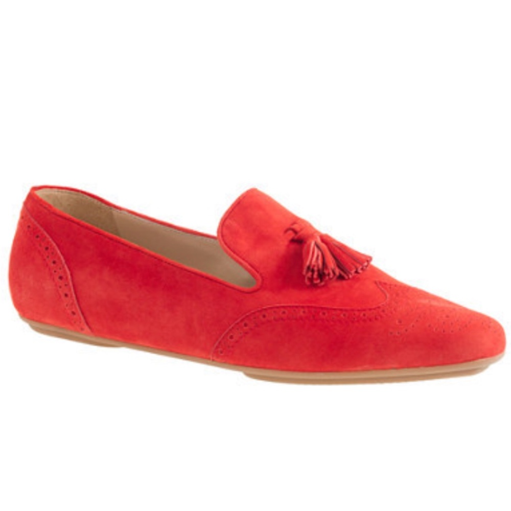 J Crew Georgie Suede Tassel Loafers